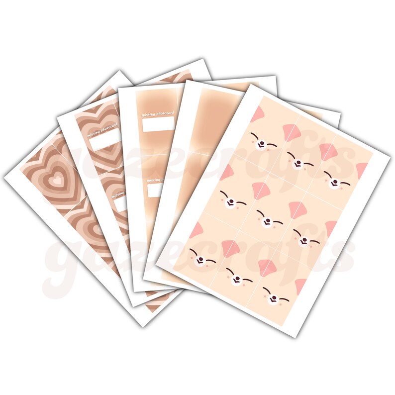 Fox Kpop Photocard Binder Fillers Etsy