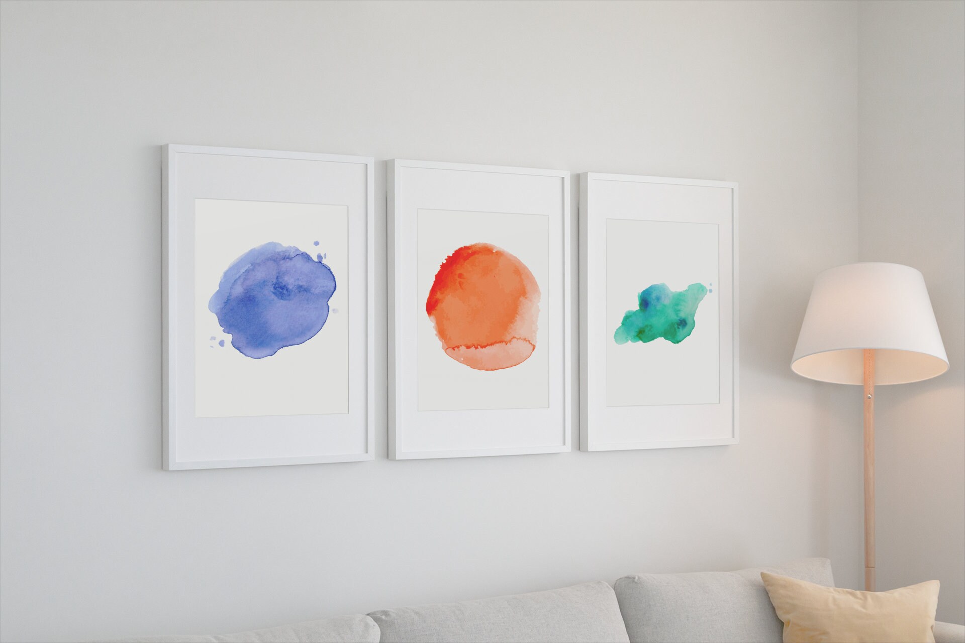 3 Piece Wall Art Prints Abstract Painting Set of 3 Prints Etsy