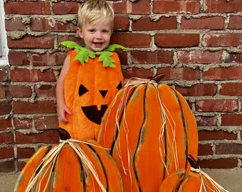 Wood Pumpkin, Wooden Pumpkin, Rustic, Set, Individual, Thanksgiving, Fall, Halloween, Autumn, Decor, Decoration, Outside, Inside, porch