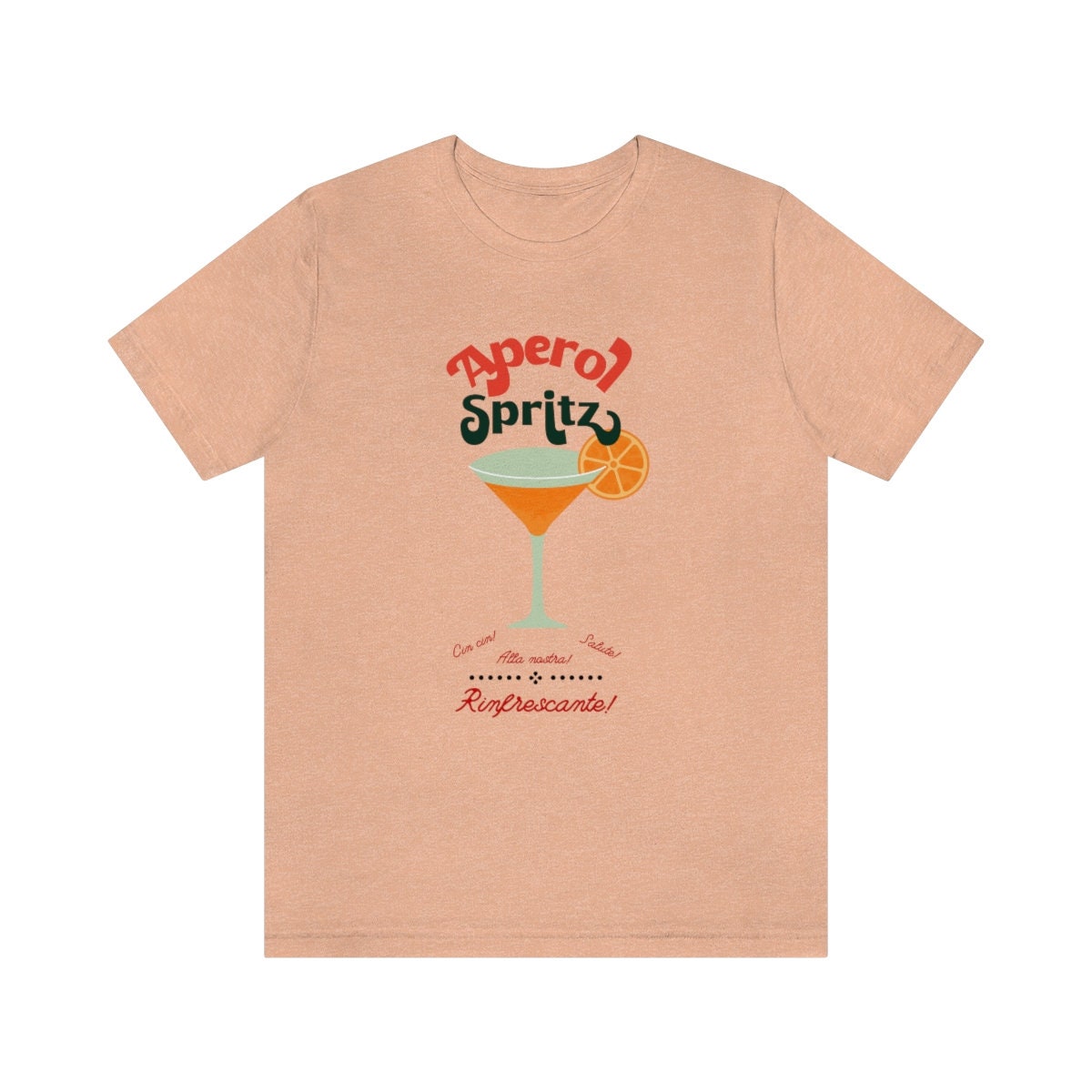 Discover Aperol Spritz Tee, Italian drink t shirt, cocktail tee