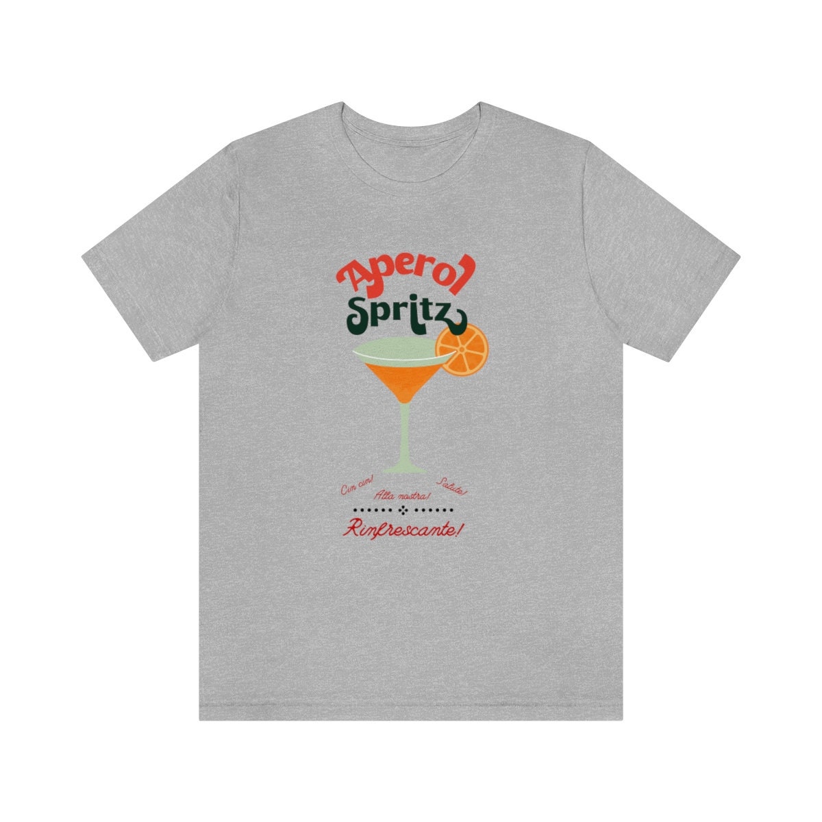 Discover Aperol Spritz Tee, Italian drink t shirt, cocktail tee