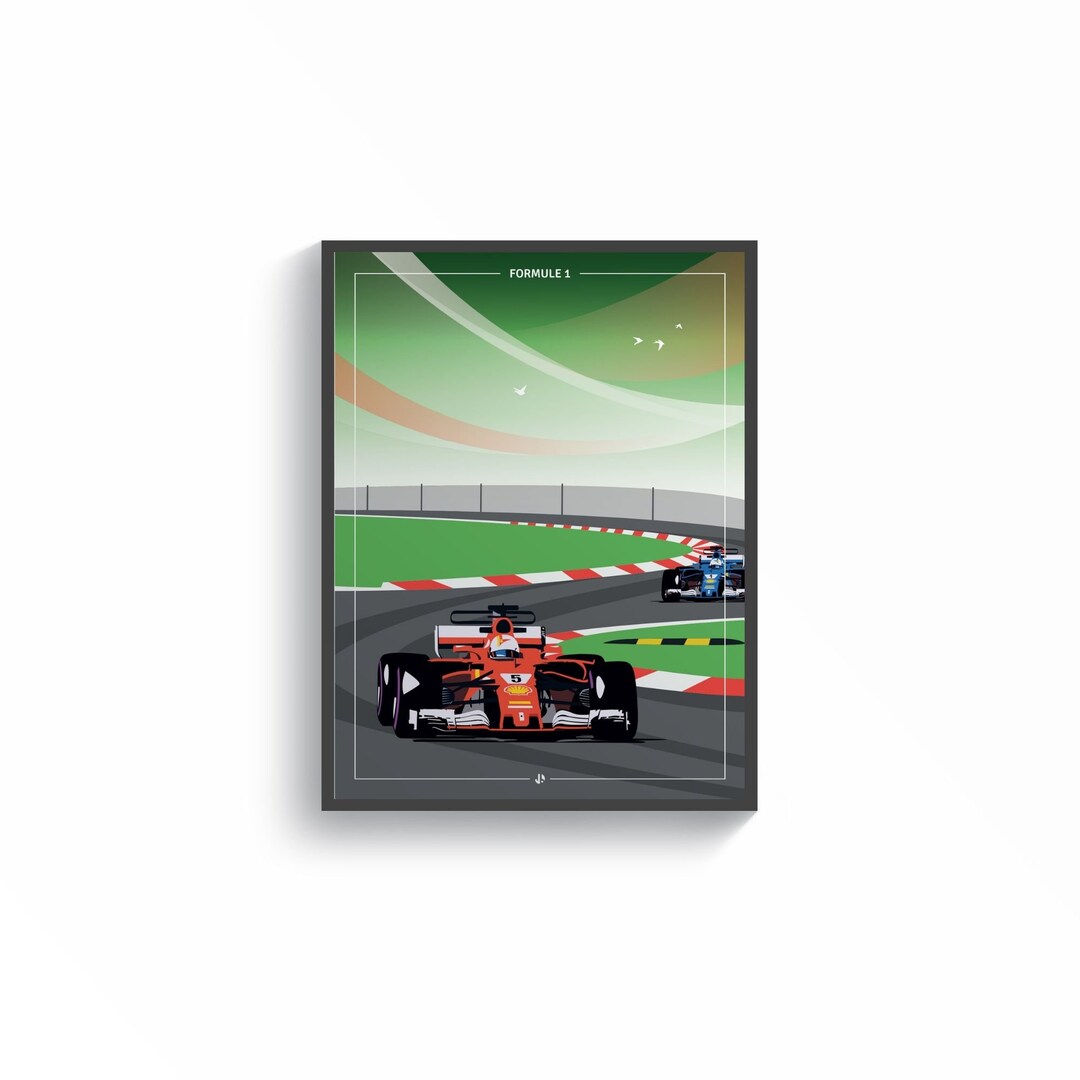 Affiche En Papier Pour Decoration Formule 1 Etsy Ireland