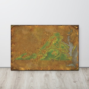 Virginia Full Map - World of Warcraft Style Map