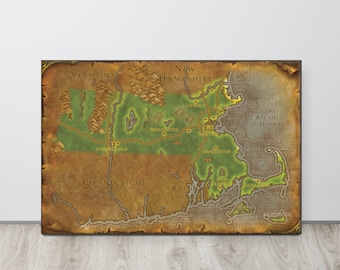 Massachusetts - World of Warcraft Style Map