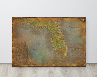 Florida - World of Warcraft Style Map