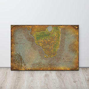 Zuid-Florida - World of Warcraft Style Kaart