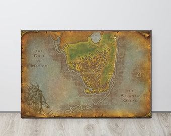 South Florida - World of Warcraft Style Map