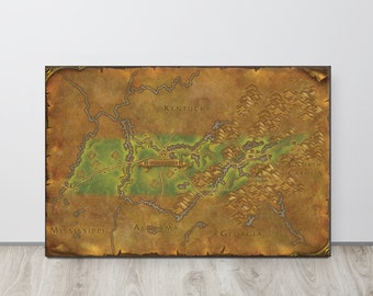 Tennessee - World of Warcraft Style Map