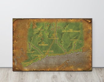 Connecticut - World of Warcraft Style Map