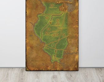 Illinois - World of Warcraft Style Map