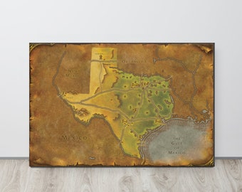 Texas - World of Warcraft Style Map