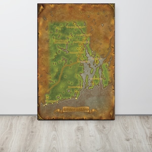 Rhode Island - World of Warcraft Style Karte