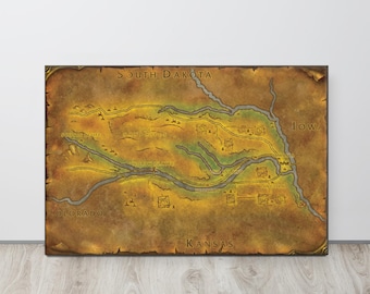 Nebraska - World of Warcraft Style Map