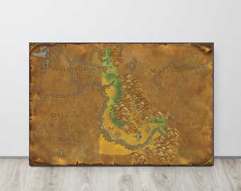 Idaho - World of Warcraft Style Map