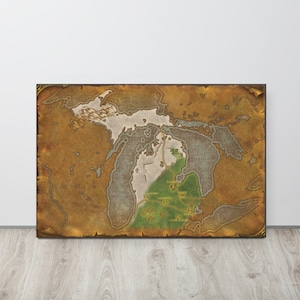 Michigan - World of Warcraft Style Kaart