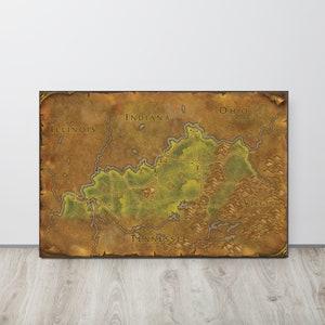 Kentucky - World of Warcraft Style Map