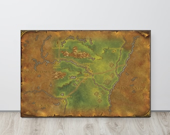Arkansas - World of Warcraft Style Map