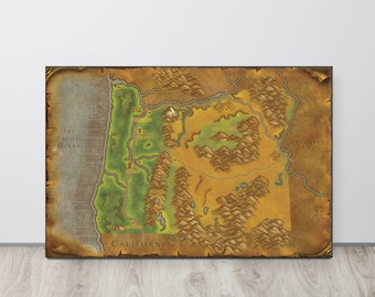 Oregon - World of Warcraft Style Map