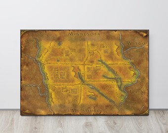 Iowa - World of Warcraft Style Map