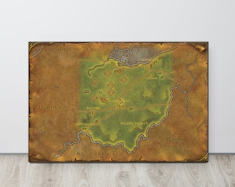 Ohio - World of Warcraft Style Map