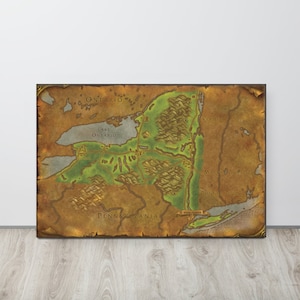 New York - World of Warcraft Style Karte
