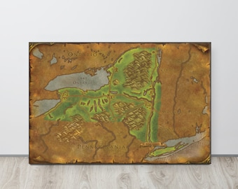 New York - World of Warcraft Style Map