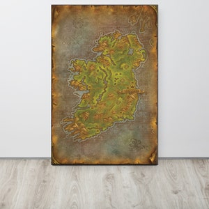 Irlanda - Mapa estilo World of Warcraft