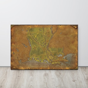 Carte de style Louisiane - World of Warcraft