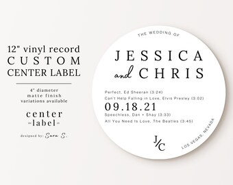 Make your own record label stickers