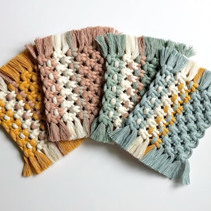 Square Macrame Coasters