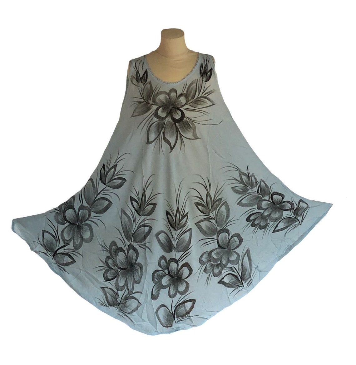 New Women Umbrella Dress Kaftan Sleeveless 100 Rayon Soft Etsy