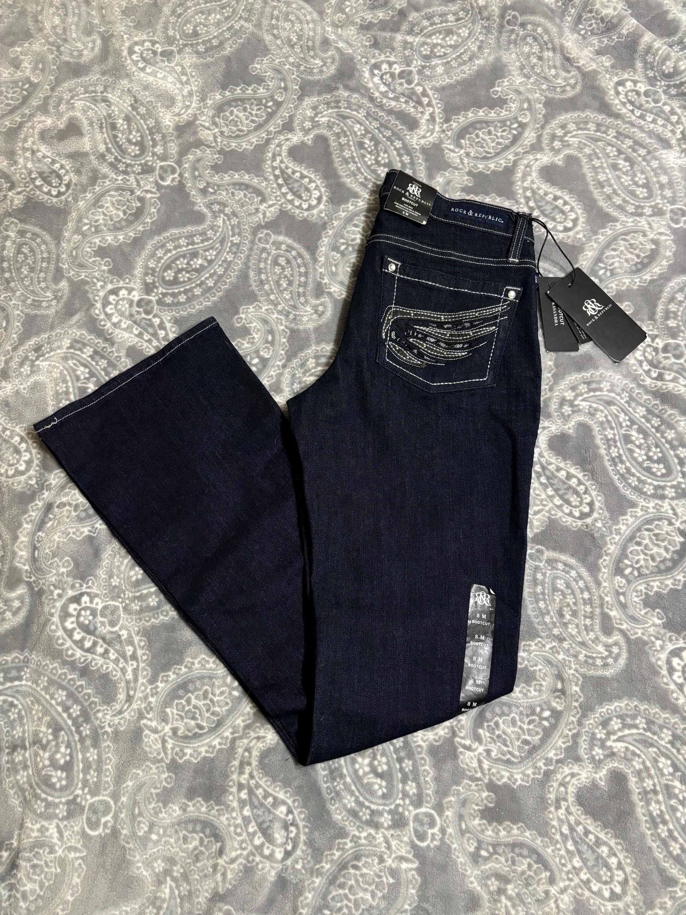 Jeans Femme Rock Republic Revolver Ozone - Taille 29, Longueur 35 Pouces - Occasion Très Bon état