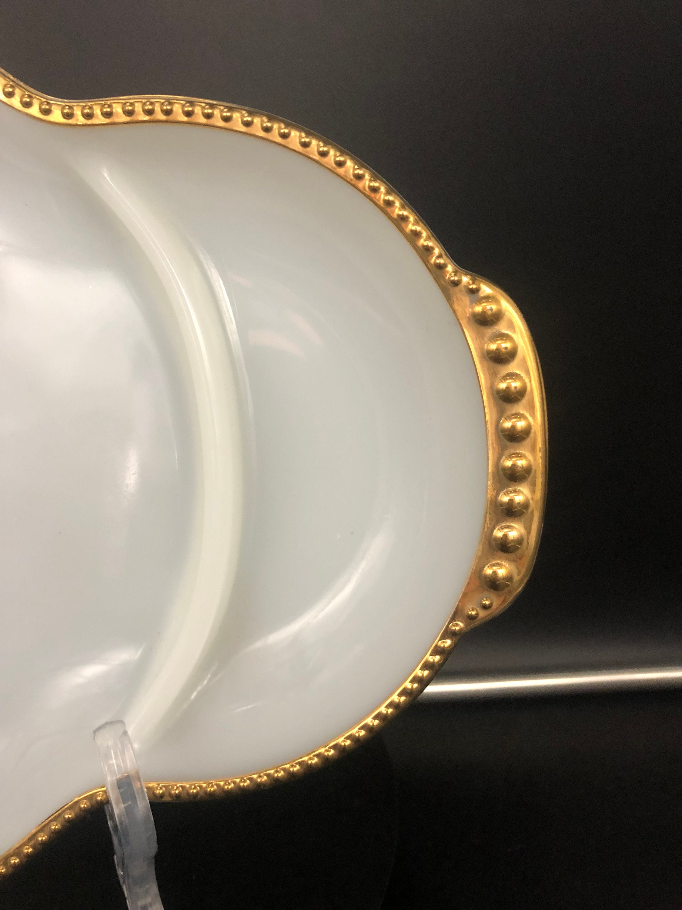 Vintage 1960's Fire King Milk Glass Divided Serving Dish Etsy