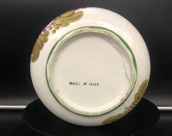 ヴィンテージ ハンドペイント イタリア 陶器 バスケットプランター