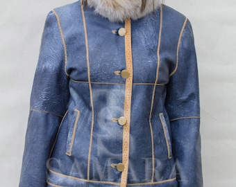 Denim Jacket With Fur - Etsy