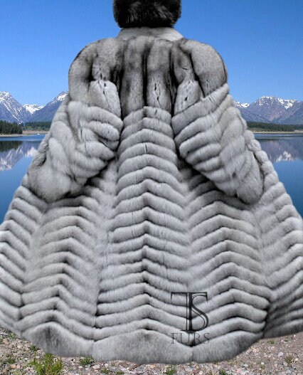 Men's Brand New Collar Coat. Blue Fox Fur Coat.in Many Men's Brand New Collar Coat. Blue Fox Fur Coat.in Many