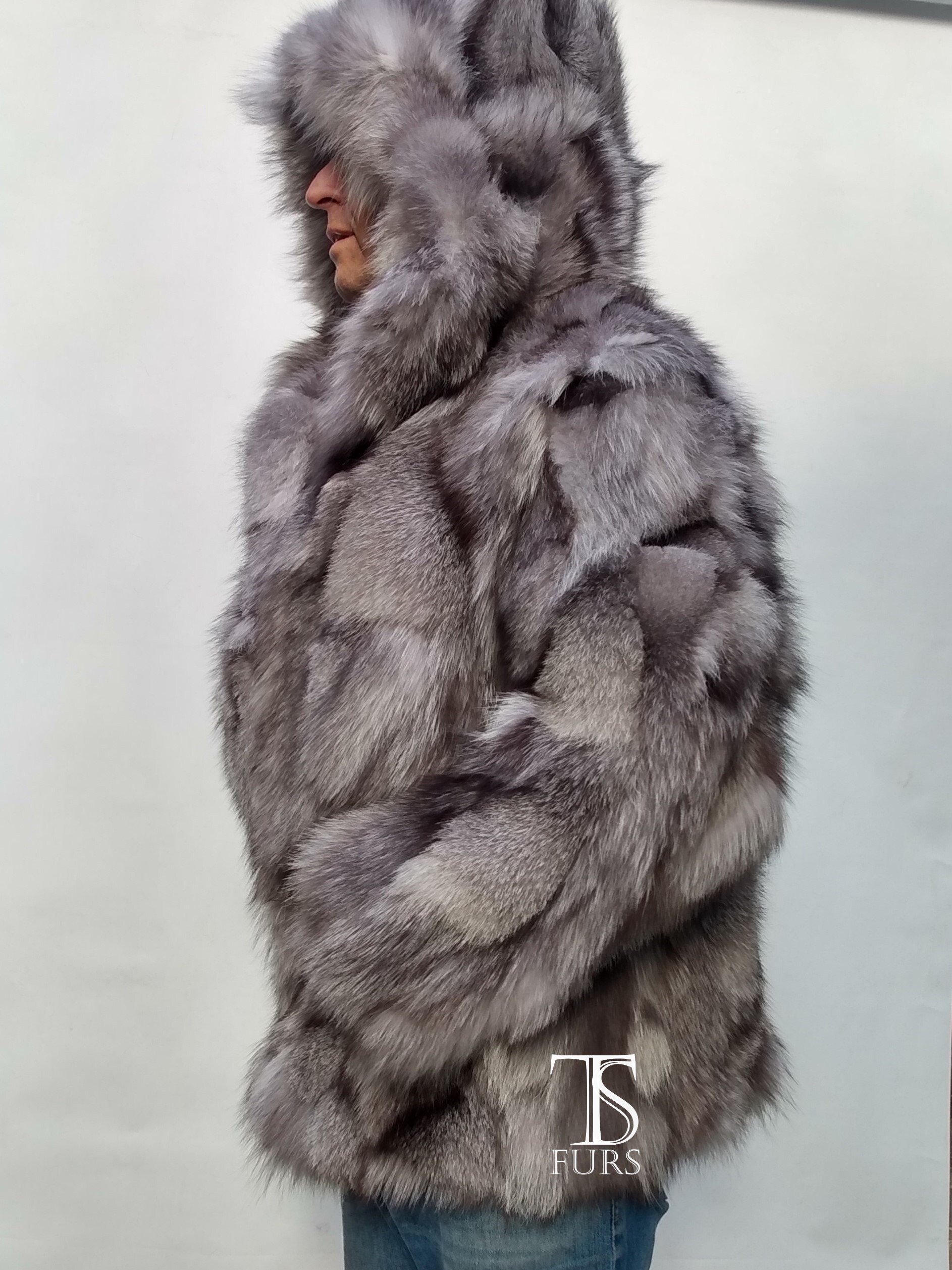Huge faux fur coat clearance