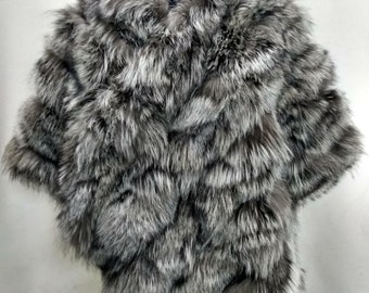 Real fox Fur cape,stole,cloak,poncho,Unisex Brand New Shawl/Stole.For Unisex viking cape.Real fur wrap.