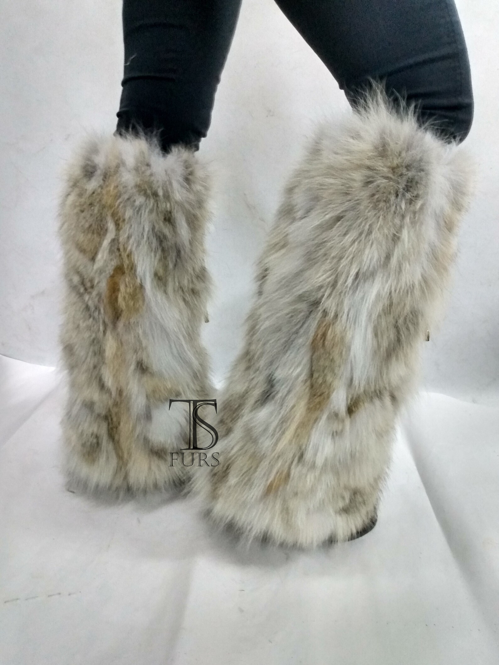 Real Fox Fur Leg Warmer / Fur Leg Cuffs / Fur Boot Covers / Winter ...
