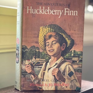 1963 The Adventures of Huckleberry Finn by. Mark Twain (Samuel Clemens) Companion Library Illustrated by Jo Polseno