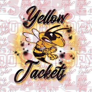 Yellow Jackets teams png |sublimation |dtf