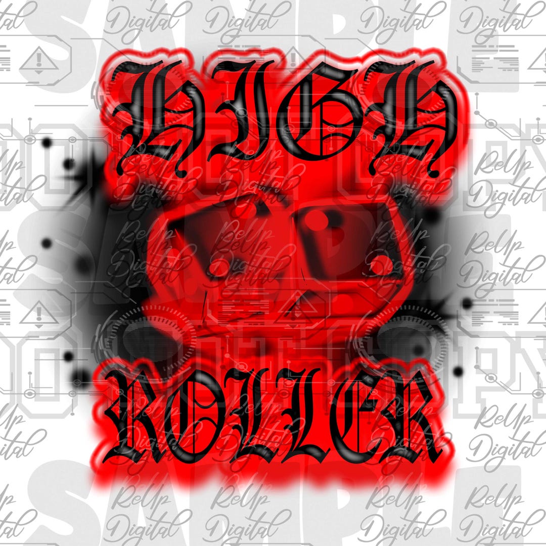 High Roller Airbrush PNG: Freaknik Sublimation Design - Etsy