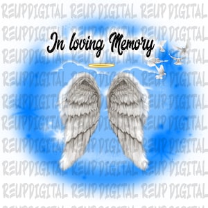 long live|In loving memory |airbrush png |digital airbrush| sublimation |airbrush template |blue|Rip rest in peace blue
