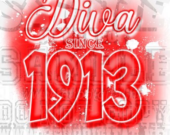 Diva Airbrush Sublimationsdesign (PNG)