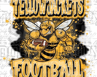 Yellow Jackets Teams png |Sublimation |dtf