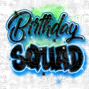 Airbrush PNG Birthday boy  file and Jpeg File |red airbrush|sublimation design|digital airbrush