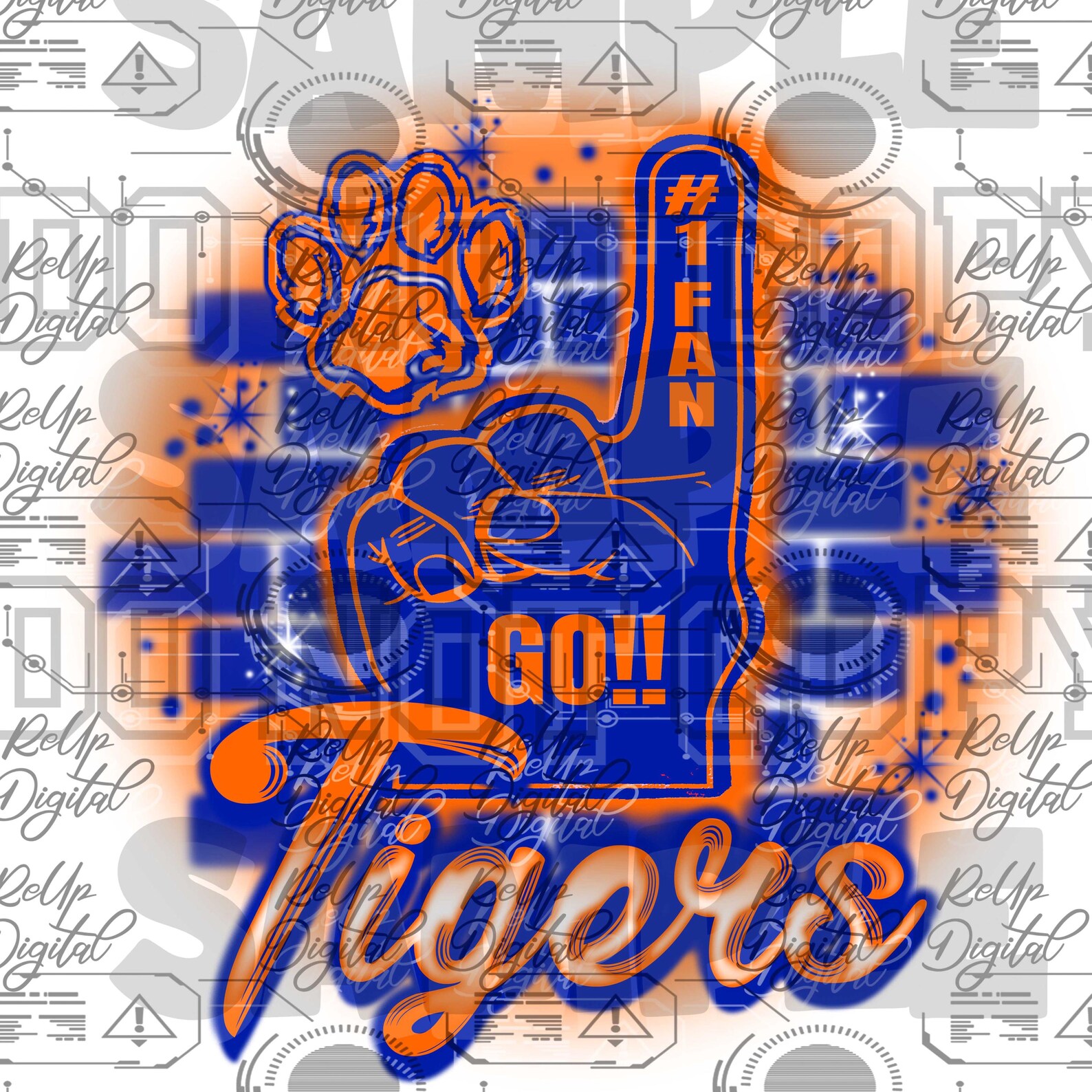 Tiger,hbcu,bootleg Png, |any Team| ,sublimationairbrush Png (THIS is ...