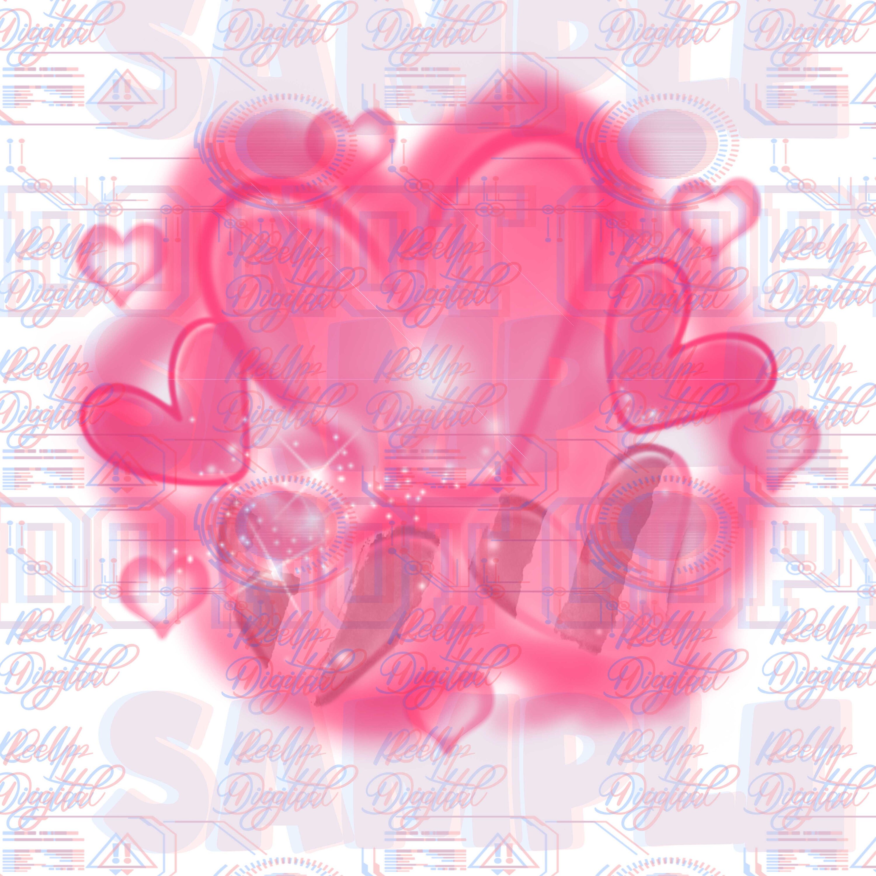 Airbrush tapestry hearts new arrivals