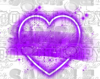 lila Airbrush Herzen Hintergrund: Sublimation PNG (Digitaler Download)