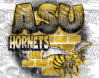 University Png,hornets ,|any Team|sublimation Airbrush png (THIS is not a SVG